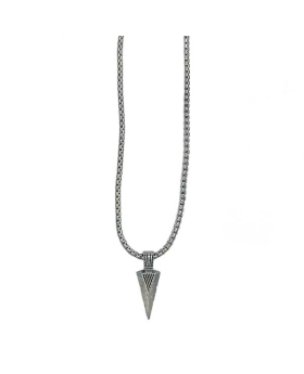 Pewter Arrow on rounded chain Necklace