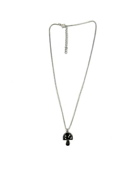 Mushroom with Crystals Mood Necklace