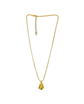 Gold Cowboy Hat charm on gold chain Necklace