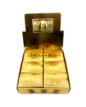 Gold playing cards