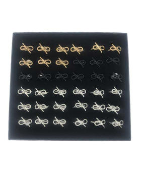 Black/Gold/Silver Bow Ring Closeout