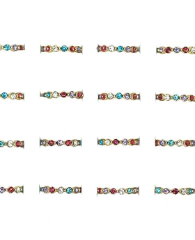 Gold multicolor rhinestone Ring