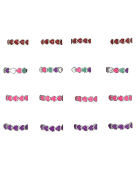 Heart band Ring in assorted colors