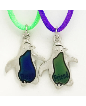 Mood Best Friends Penguin Necklace Set
