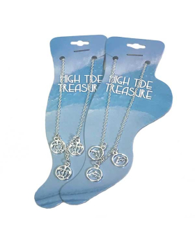 TURTLE 3 CHARM ANKLET