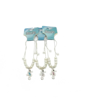 Seahorse Bracelet with Pearls & Crystals