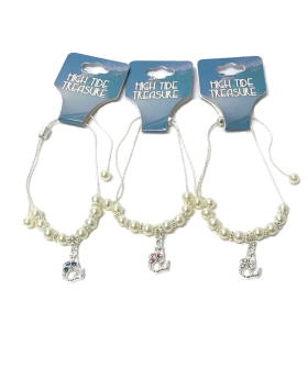 Assorted crystal Mermaid with pearls bracelet