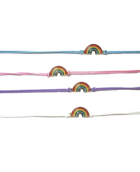 Rainbow on assorted string Bracelet