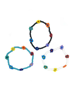 3 Assorted beaded Daisy Bracelet