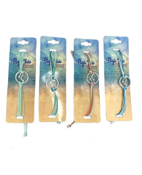 Assorted multi string adjustable Bracelet with silver circle with Dolphin