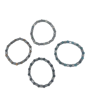 Magnet and Stone elastic Bracelet assorted