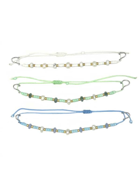 Assorted Genuine Stone beads and freshwater pearls Bracelet