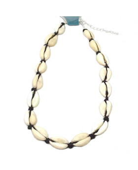 Cowrie shell choker