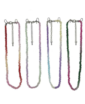 Assorted Gradient Glass Beaded Necklace
