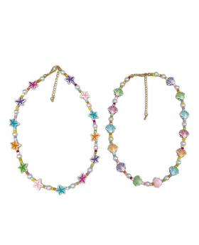 2 Assorted Fan Shell Necklace and Starfish Necklace
