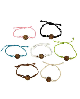Moon design on wood Bracelet
