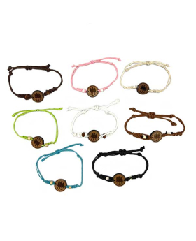 Three Trees design on recycled wood Bracelet