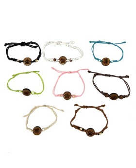 Bear Paw design on a recycled Wood Bracelet