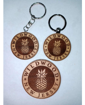 Pineapple namedrop keychain