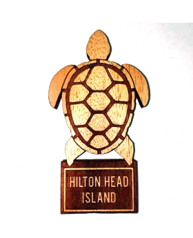 Wood Turtle magnet with namedrop