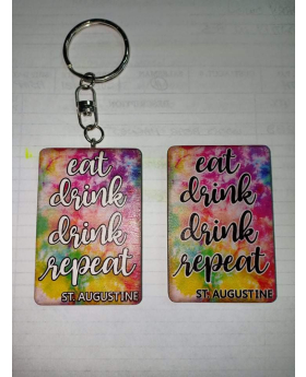 Tie dye name drop magnet Eat, Beach, Sleep, Repeat