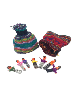 Worry dolls in bag