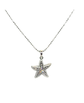 Starfish with rhinestones necklace