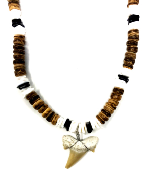 Rough Chip shark Tooth Necklace
