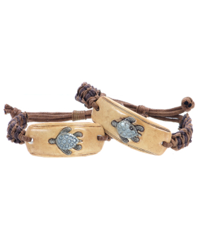 Assorted Turtle Clay Woven Bracelet