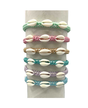Assorted beaded Cowrie Bracelet