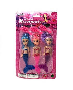 3 Piece Mermaid Doll Set