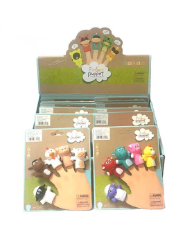 5 piece Farm Animal finger puppet set