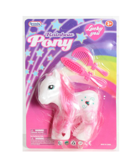 Assorted 4 inch Rainbow Pony with Accessories 