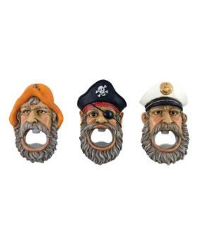 3 Asst Resin Sailor Bottle Opener/ Magnets