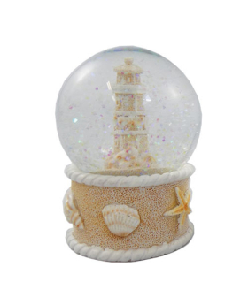 Resin Sand/ Shell Lighthouse 65mm Waterball