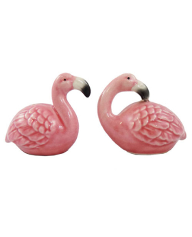 Ceramic Flamingo Salt/ Pepper Set