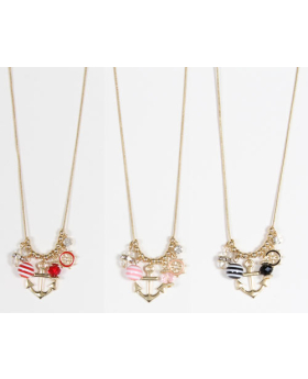 Assorted Anchor Charm Necklace