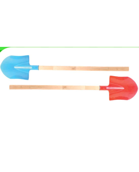 Assorted Plastic Shovel with Wood Handle