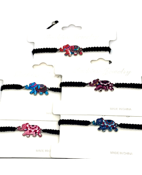 Elephant braided bracelet