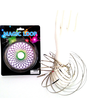 Magic loop toy-12 cm silver