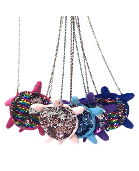 Sequin Turtle Purse