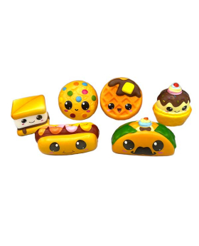 Assorted printed Foam Squishy Foods and Treats