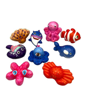 Assorted small printed Foam Squishy Sea Life