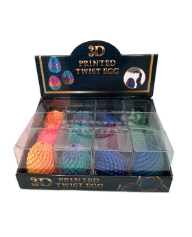 3D Printed Twisted Egg assorted colors