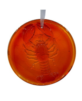 Red Glass Lobster Suncatcher