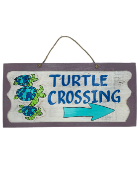 Special Price Turtle Crossing Wood sign