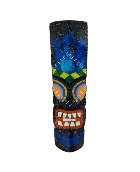 Mosaic Tiki Mask Plaque