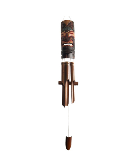 Bamboo Chime with Tiki Mask Top 