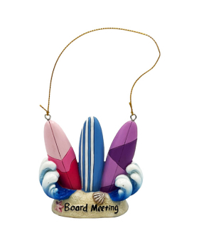 Resin Board Meeting Ornament