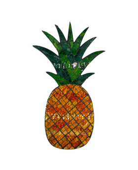 Mosaic Pineapple Plaque